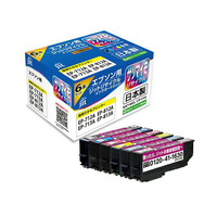 JIT EPSON用リサイクルインクカートリッジ 6色セット ブラック、シアン、マゼンタ、イエロー、ライトシアン、ライトマゼンタ JIT-ESAT6P
