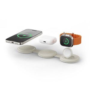 SATECHI OntheGo(TM) 3-in-1 ワイヤレスチャージャー SATECHI (サンド) PST-QTG31W-イメージ2