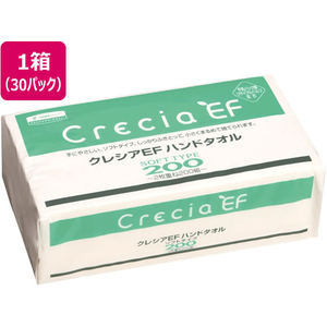 クレシア クレシアEF ハンドタオル ソフトタイフ 200組×30パック 1箱(30パック) F810244-37005-イメージ1