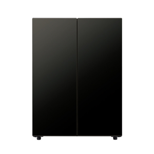 AQUA 【フレンチドア】72L 2ドアファン式冷凍冷蔵庫 LOOC（ルーク） マットブラック AQR-FD7B(K)-イメージ4