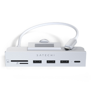 SATECHI USB-C Clamp Hub for 24" iMac (Silver) PST-UCICHS-イメージ1