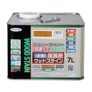 アサヒペン 水性強着色ウッドステイン 7L ライトオーク FC889PN-イメージ1
