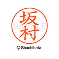 シヤチハタ ネームペン用ネーム シルバー 既製 坂村 FC46947-X-GPS-1176