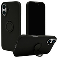ラスタバナナ iPhone 16用TPUリングケース ブラック 8130IP461TPRBK