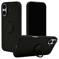 ラスタバナナ iPhone 16用TPUリングケース ブラック 8130IP461TPRBK