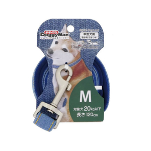 ドギーマン Doggy’s Tailor ドッグリード M デニムスタイル ブルー FCJ064K-イメージ1