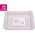 伊藤忠リーテイルリンク スタックトレー メタルハンドル付 浅型 小 ホワイト 12個 FCJ266F-STA4S-N