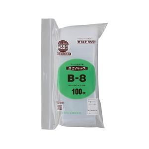 生産日本社（セイニチ） 生産日本社(セイニチ)/85×60mm ポリ袋(チャック付/100枚) FCJ771M-EA944CA-85A-イメージ1