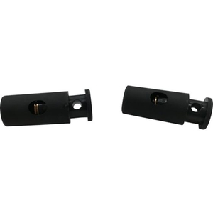 ユタカメイク 金具 紐用止メ金具 3mm~5mm用 黒3～52円筒小 FC802FZ-7540604-イメージ1