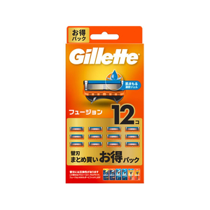 Ｐ＆Ｇ ジレット フュージョン マニュアル 替刃 お得パック 12個 FCK844D-イメージ1