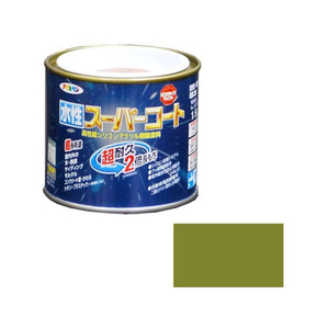 アサヒペン 水性スーパーコート 1／5L ウィニーグリーン FC383NS-イメージ1