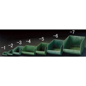 エスコ パーツトレー連結 重ね置型 緑 103×95×53mm 1個 FCY0769-EA661CM-1-イメージ1
