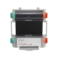 マックス ビーポップ インクリボンカセット 100タイプ 紙ラベル用 SL-R181RCカミヨウクロ FCJ318T-IL92315