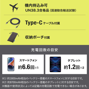 サンワサプライ モバイルバッテリー(20000mAh・PD20W) BTL-RDC29-イメージ12