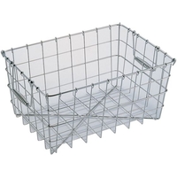 エムテートリマツ MT/18-8 食器篭 盆カゴ 39×28×20cm テーパー付 FCL6191-012029002