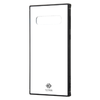 レイアウト Galaxy S10用耐衝撃ガラス TETRA ホワイト RT-GS10T2B/W