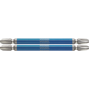 ベッセル（ＴＮ） 剛彩ビット　２本組　（両頭）　＋３×１１０ｍｍ GS143110-イメージ1