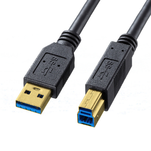 サンワサプライ USB3．0ケーブル 2m ブラック KU30-20BKK-イメージ1