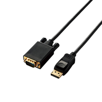 エレコム DisplayPort用VGA変換ケーブル ブラック CAC-DPVGA10BK