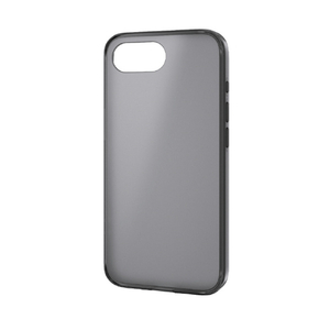エレコム iPhone17e/16e用 ハイブリッドケース マットブラック(ラバーコート) メタルステッカー付 マットブラック PM-A25SHVCKBK-イメージ2