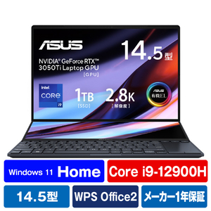 ASUS UX8402ZE-M3034W ノートパソコン Zenbook Pro 14 Duo テック