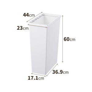 エスコ ダストボックス(プッシュオープンフタ付) 45L FCB571N-EA995A-372-イメージ5