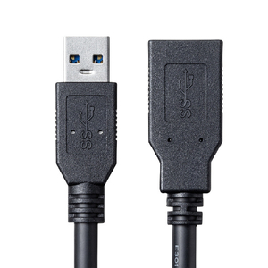 サンワサプライ USB3．0延長ケーブル(0．5m) ブラック KU30-EN05K-イメージ4