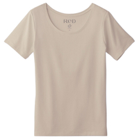 MTG ReD バイタルテック Uネックインナー半袖 S ReD ベージュ Sサイズ VW-AC-20A-S