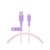 MOTTERU バイカラーシリコン USB-A to USB-Cケーブル(1．0m) ピンクライラック MOT-BCAC100-PC-イメージ1