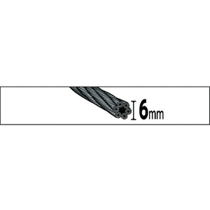 トラスコ中山 ワイヤーロープスリング Aタイプ アルミロック 6mm×4m FC804GJ-8191652-イメージ2
