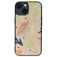 Man & Wood iPhone 14用天然木ケース Botanik Touch 2 I23617I14