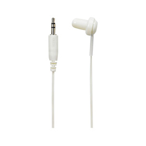 エルパ 地デジTV用片耳イヤホン(耳穴ロングタイプ・3m) 白 RE-STA03(IV)-イメージ1