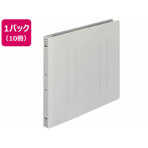 コクヨ フラットファイルPP A4ヨコ とじ厚15mm グレー 10冊 1パック(10冊) F835886-ﾌ-H15M-イメージ1