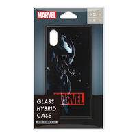 PGA iPhone XS/X用ガラスハイブリッドケース MARVEL ヴェノム PG-DCS617VEN