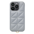 ユニケース iPhone 16 Pro用Triangle Puffy Case ペールブルー UNI-CSIP24MP-2TPPB