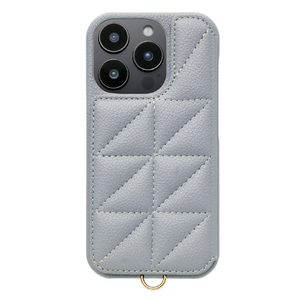 ユニケース iPhone 16 Pro用Triangle Puffy Case ペールブルー UNI-CSIP24MP-2TPPB-イメージ1