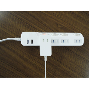 トップランド USB延長コードタップ 1．0m(コンセント1個口+USBポート2個口) TPE10 -WT-イメージ5