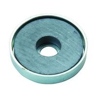 トラスコ中山 TRUSCO/キャップ付フェライト磁石 外径22.8mm×厚み5.2mm 1個 17.645.2 FC283EF-4151968
