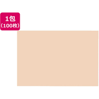 大王製紙 再生色画用紙 8ツ切100枚 うすだいだい FCG786U