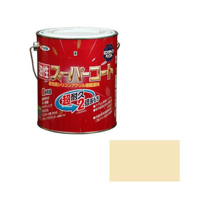 アサヒペン 油性スーパーコート 1.6L ティントベージュ FC384NV-イメージ1