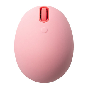 エレコム EGG MOUSE Bluetooth(R) 静音マウス[4ボタン] コーラルピンク M-EGG40BBXSSPN-イメージ1