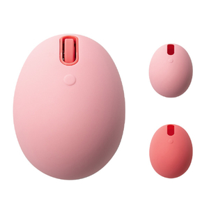 エレコム EGG MOUSE Bluetooth(R) 静音マウス[4ボタン] コーラルピンク M-EGG40BBXSSPN-イメージ2
