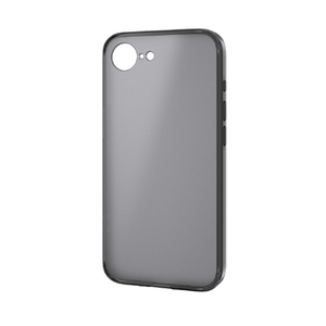 エレコム iPhone17e/16e用 ハイブリッドケース 極限 マットブラック(ラバーコート) メタルステッカー付 マットブラック PM-A25SHVCKKBK-イメージ2