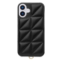 ユニケース iPhone 16 Plus用Triangle Puffy Case ブラック UNI-CSIP24L-2TPBK