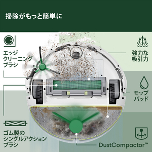 iRobot Roomba 205 DustCompactor Combo ロボット ホワイト L121260-イメージ4
