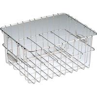 エムテートリマツ MT/18-8 食器篭 牛乳カゴ (24本) 390×270×150 FCL6193-012335002