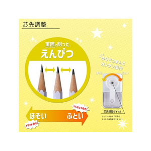 アスカ らくらくあんしんえんぴつけずりきミニ ホワイト PS92W FC570TE-PS92W-イメージ3