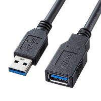 サンワサプライ USB3．0延長ケーブル(1m) ブラック KU30-EN10K