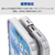 エレコム iPhone17e/16e用 ハイブリッドケース 極限 メタルステッカー付 クリア PM-A25SHVCKKCR-イメージ4