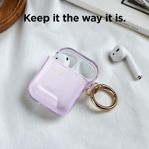 elago CLEAR CASE for AirPods/AirPods 2nd Charging/AirPods 2nd Wireless Lavender EL_APACSTPCE_LV-イメージ3